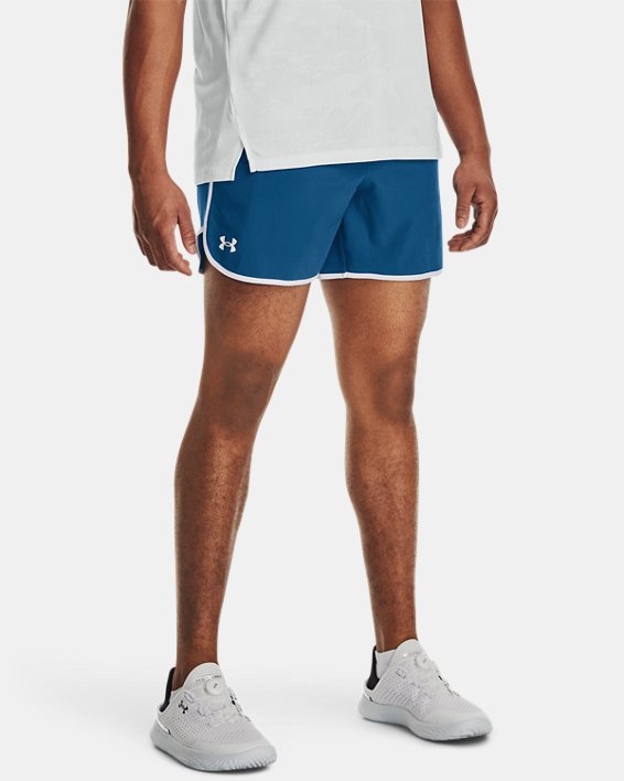 Men's UA HIIT Woven 6" Shorts, Blue, pdpMainDesktop image number 0